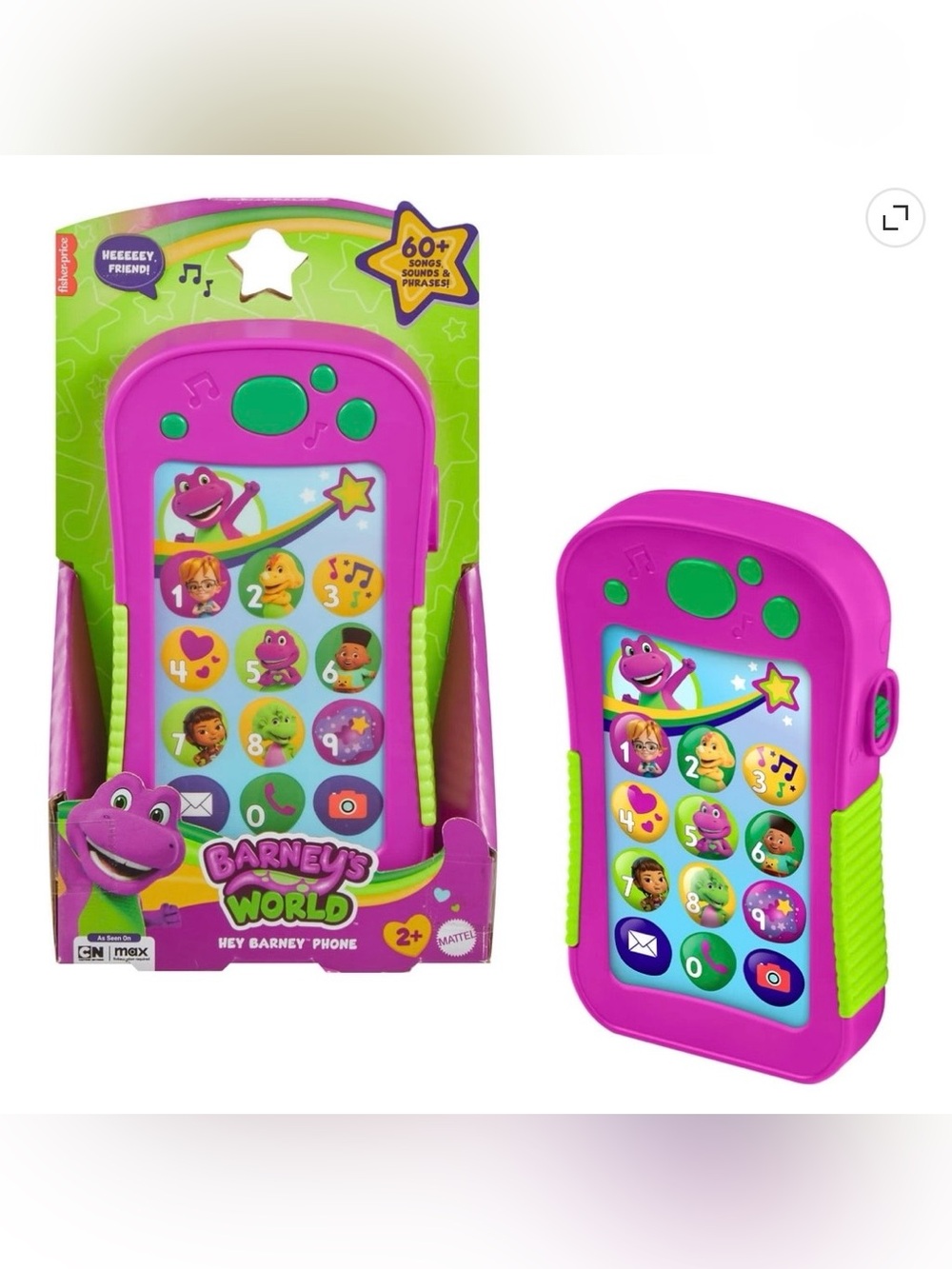 Fisher-Price Barney’s World Hey Barney Phone Musical Toddler Toy